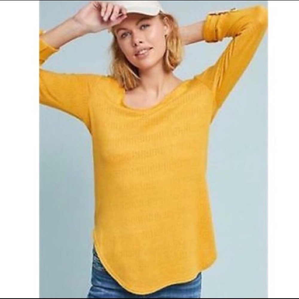 Anthro Akemi + kin Sylvie Pointelle Top